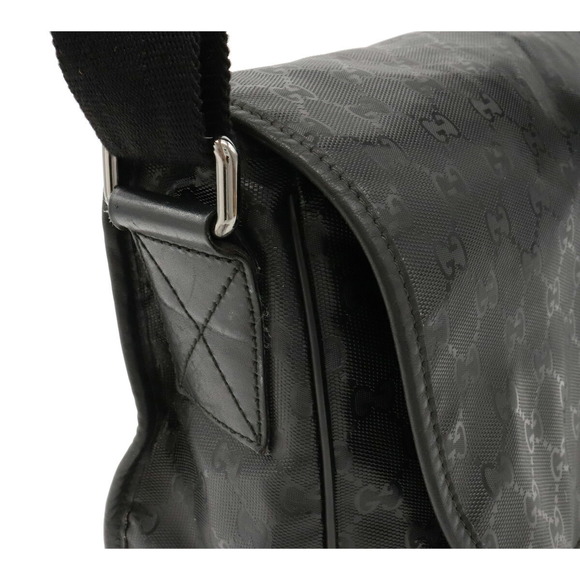 Gucci GG Implement Messenger Crossbody Bag Leather Black - Picture 6 of 8